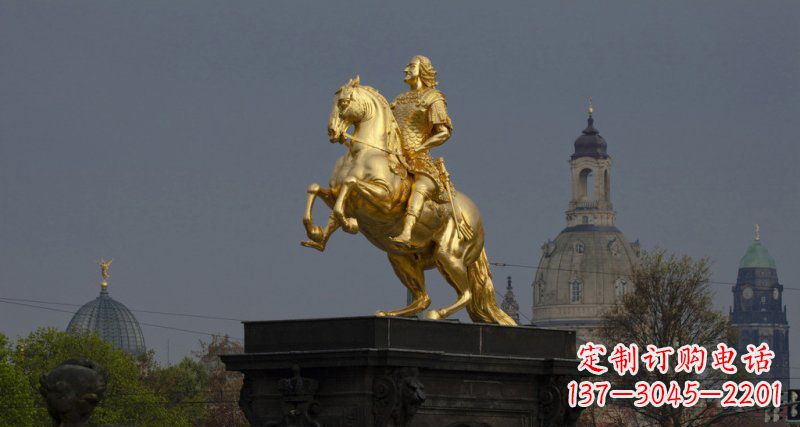 江西西方风格铜骑马雕塑