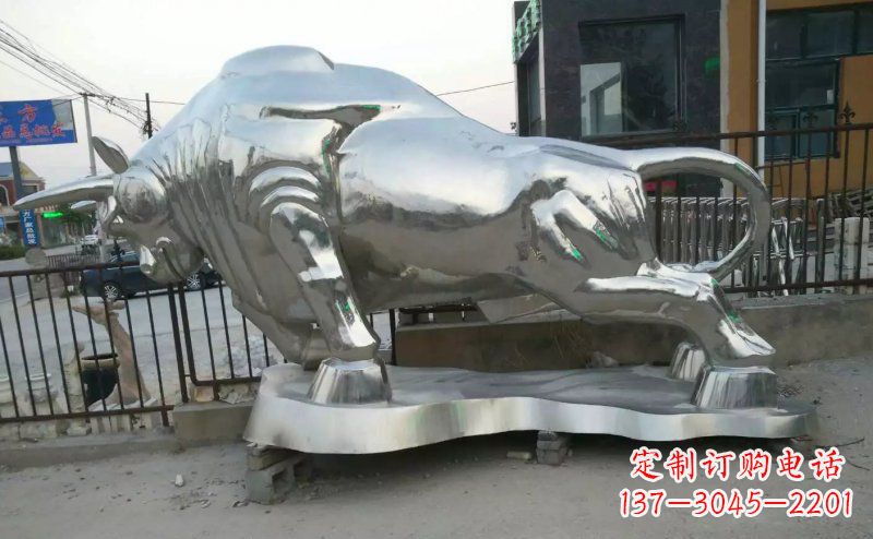 江西独特的拓荒牛不锈钢雕塑