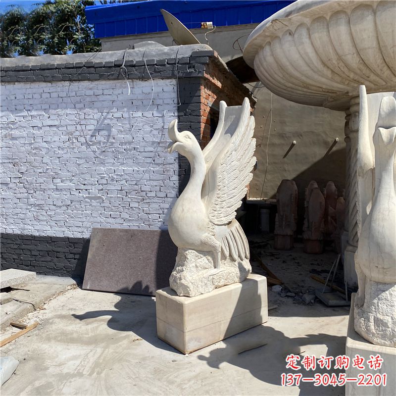 江西中领雕塑艺术精致天鹅雕塑