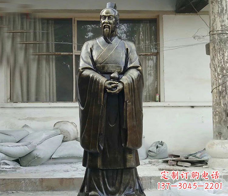 江西扁鹊人物铜雕塑,高雅栩栩如生