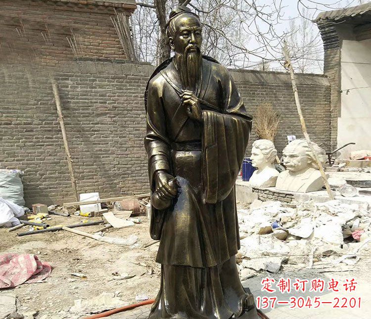 江西传承医德耀中华——华佗铜雕
