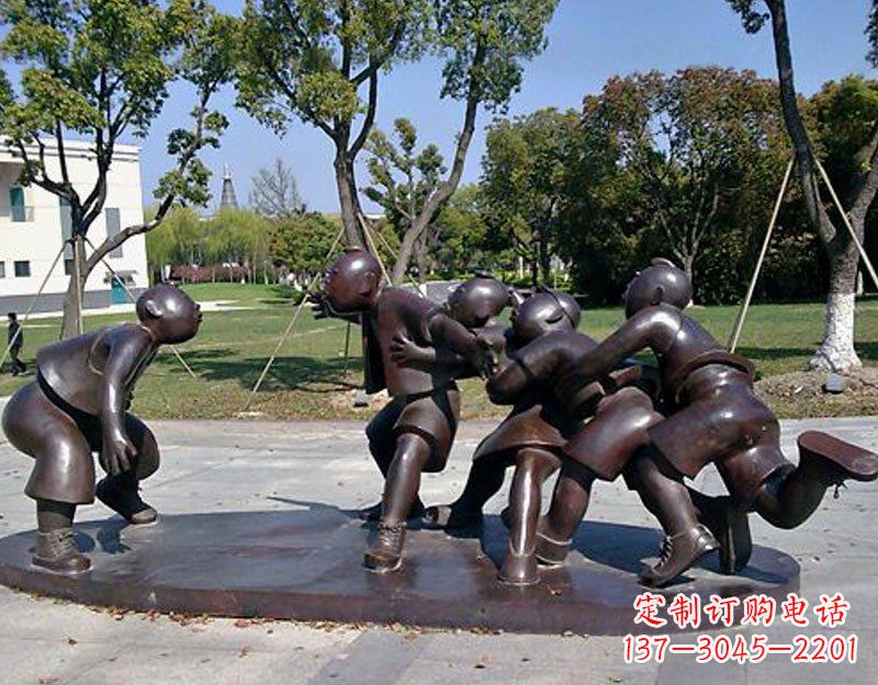 江西中领雕塑老鹰抓小鸡铜雕塑