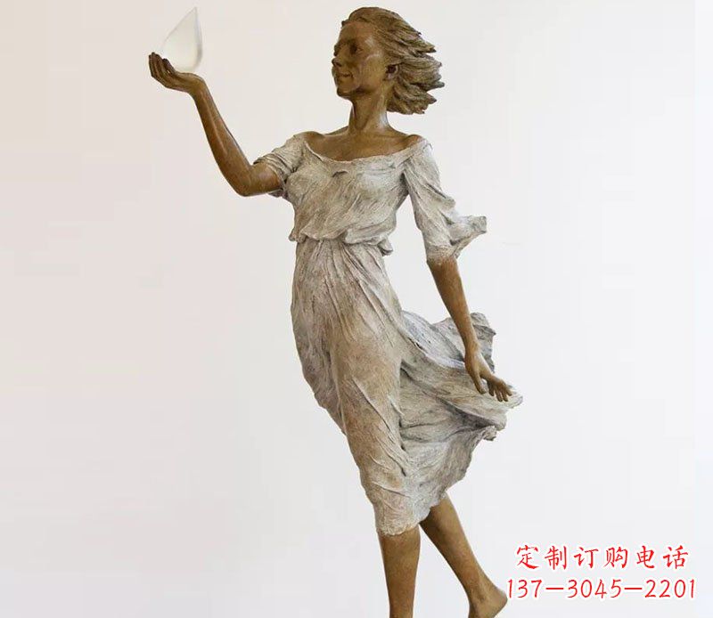 江西精美铜质西方美女雕塑