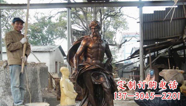 江西优雅而强大的男人雕塑