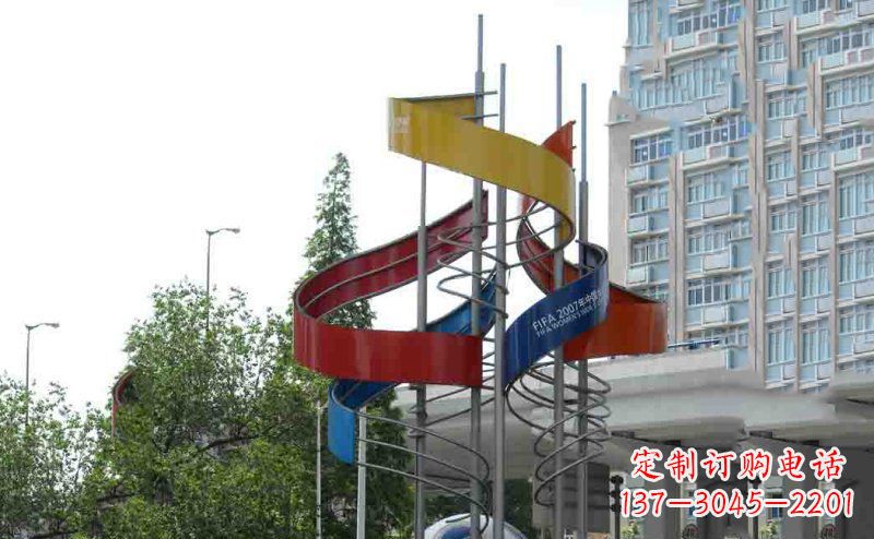 江西中领雕塑:不锈钢足球雕塑