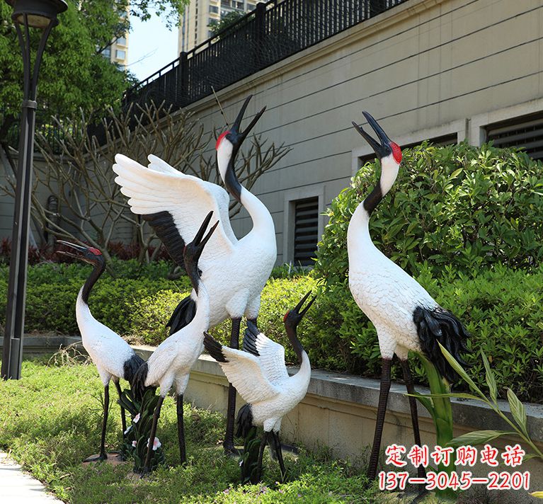 江西精致仿真的仙鹤雕塑