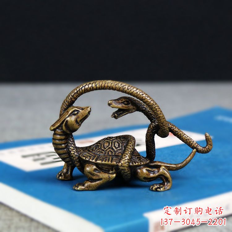 江西龟蛇神兽动物雕塑摆件