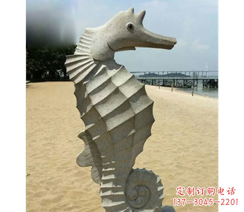 江西海马雕塑,海边景观装饰精美雕刻