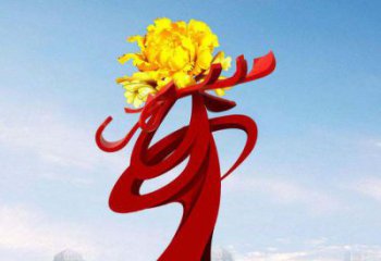 江西中领雕塑：牡丹花开，把美景永久定格