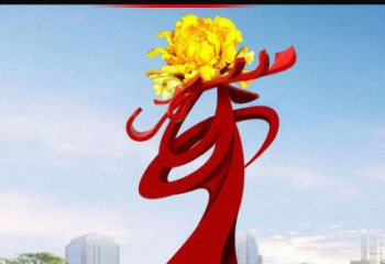 江西欣赏静谧的雕塑之美：不锈钢牡丹花雕塑