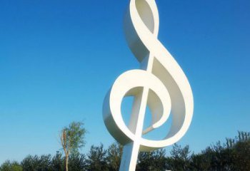 江西不锈钢音符雕塑，把音乐之美立起来