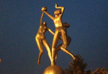江西艺术化尽展，欣赏活力女孩景观铜雕