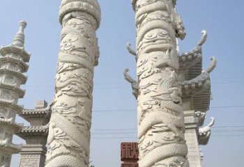 江西传承雄风，精美绝伦的盘龙柱石雕