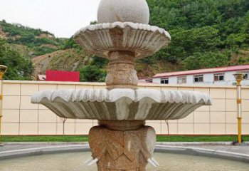 江西中领雕塑海螺石雕喷泉精致装点室外空间