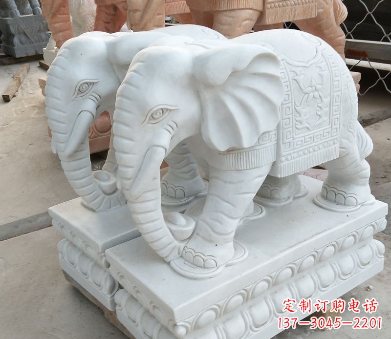 江西精美大象招财雕塑独特鼻卷魅力无限
