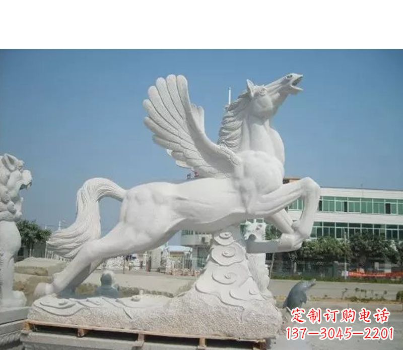 江西汉白玉飞马雕塑