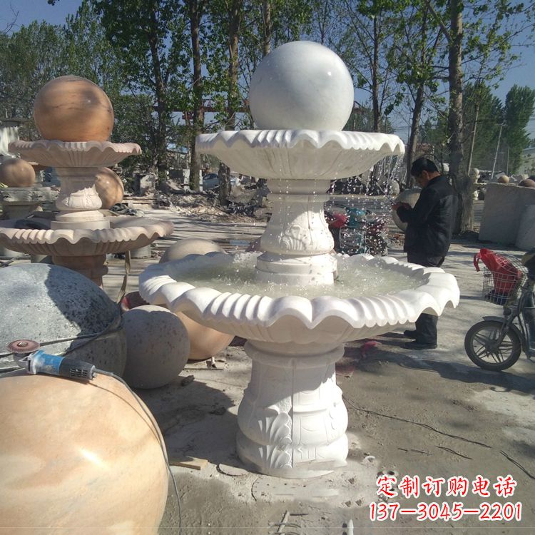 江西汉白玉风水球