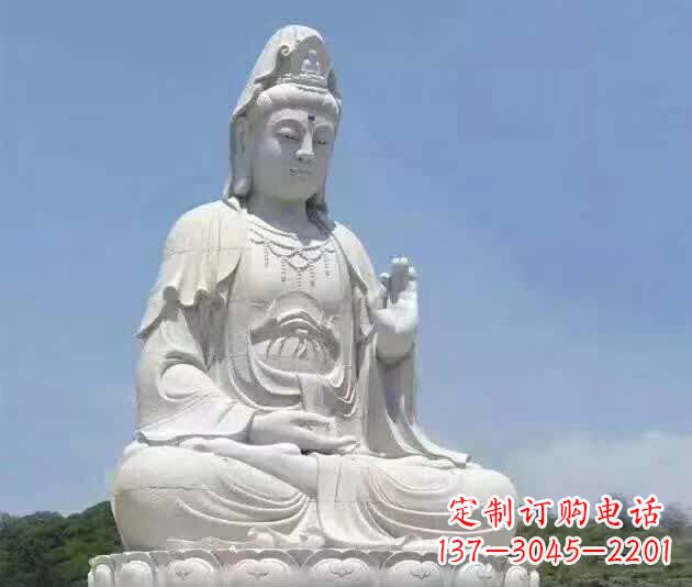 江西精致汉白玉观音雕塑