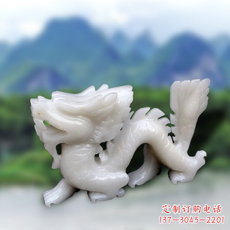 江西汉白玉龙雕塑饱含着中国传统文化的气息,是…