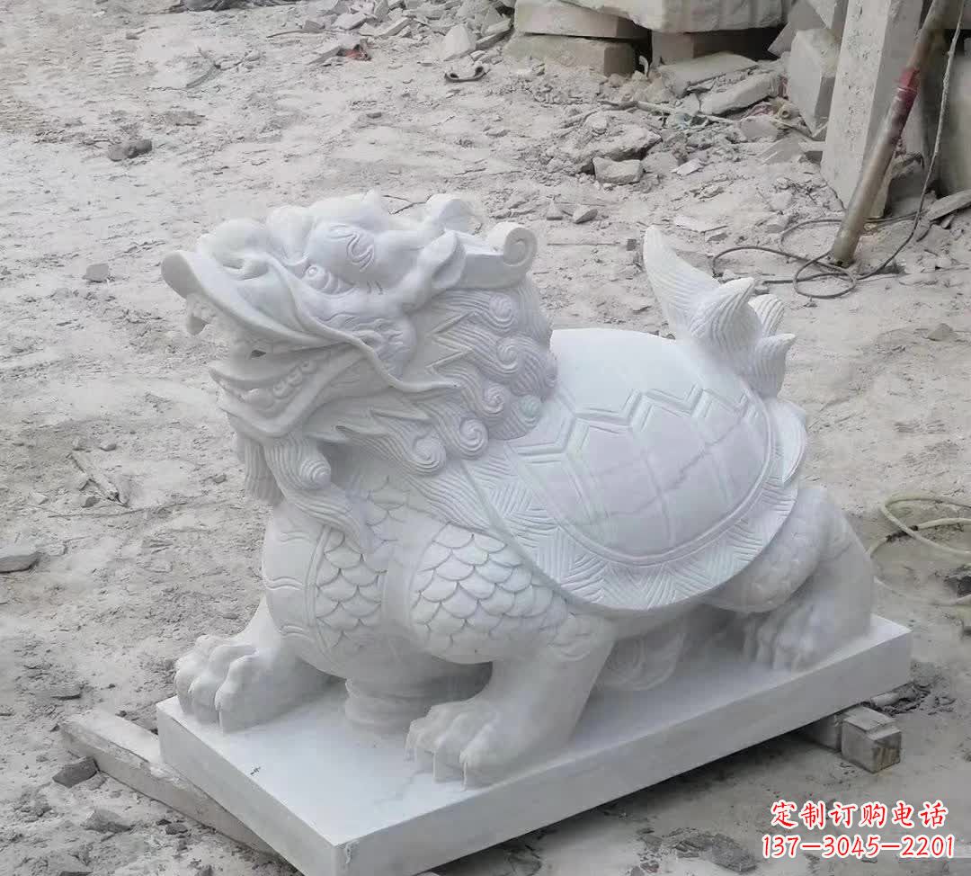江西汉白玉精美动物雕塑