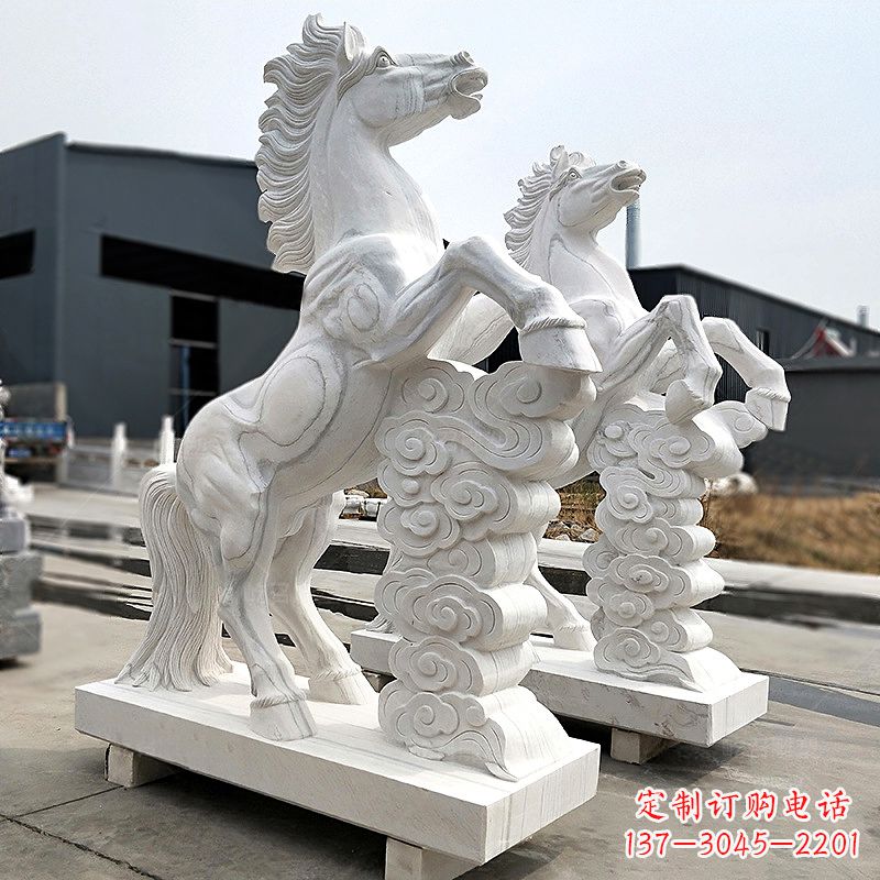 江西精美马踏祥云石雕,栩栩如生
