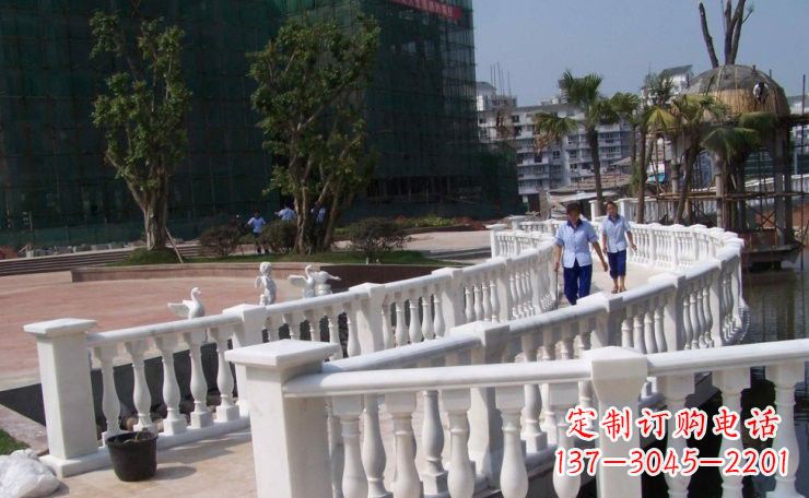江西汉白玉欧式栏杆雕塑