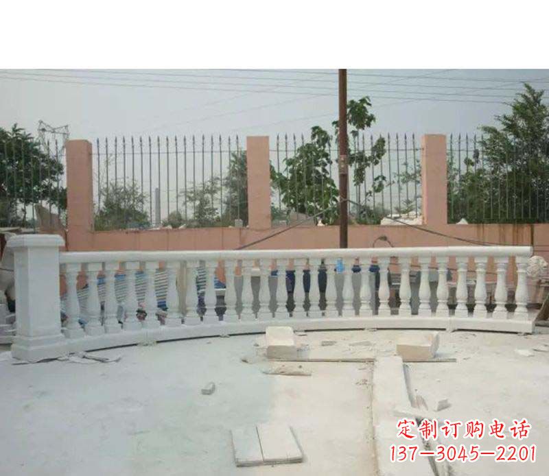 江西精致白玉石栏杆雕塑