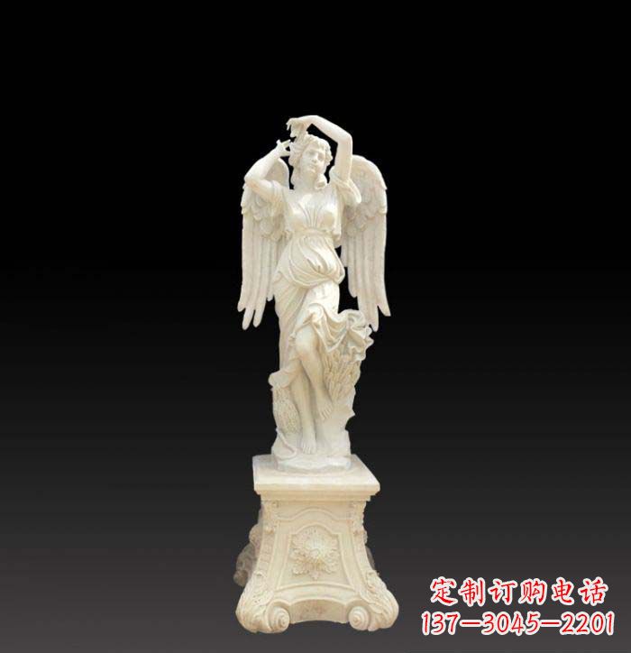 江西天使石雕摆件,为您提供典雅之美