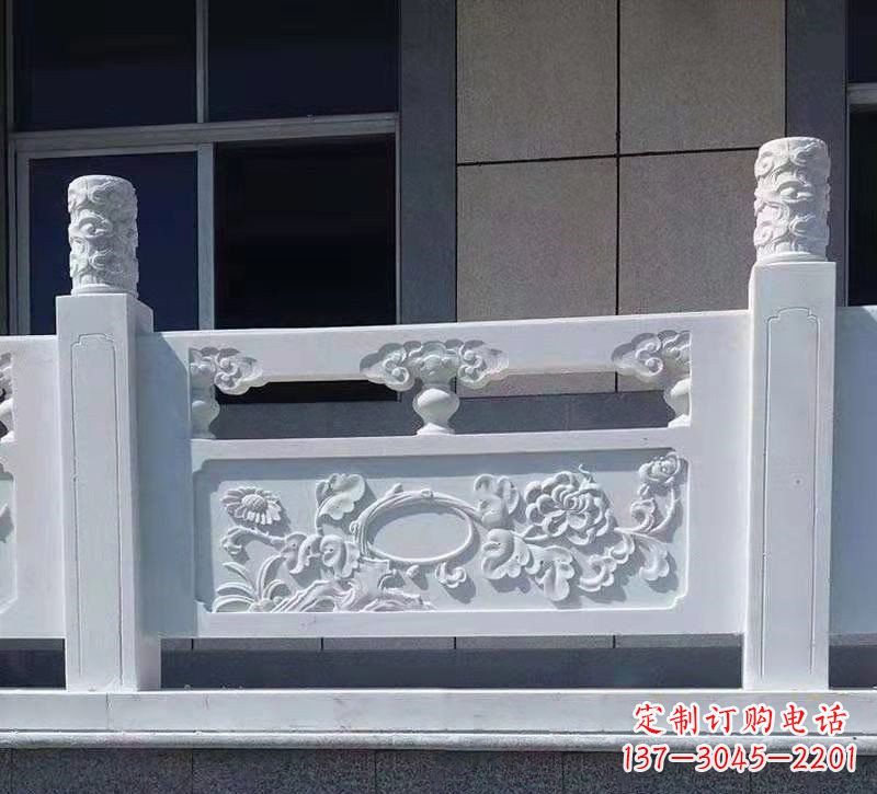 江西汉白玉走廊栏板雕塑