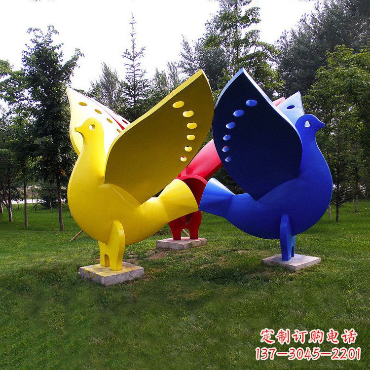 江西象征和平的和平鸽雕塑
