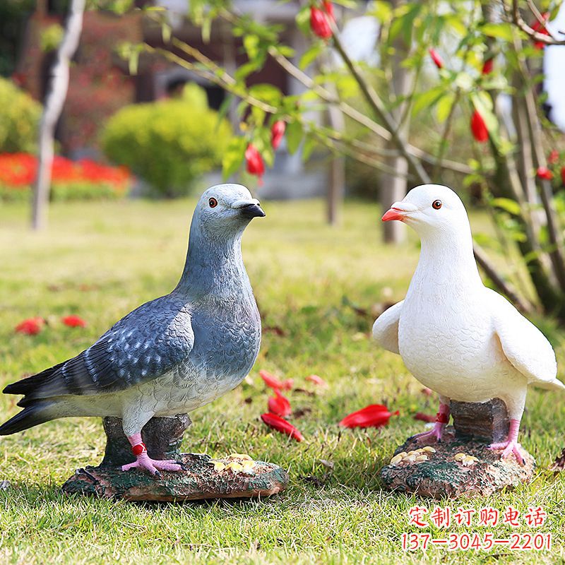 江西中领雕塑:精美和平鸽雕塑