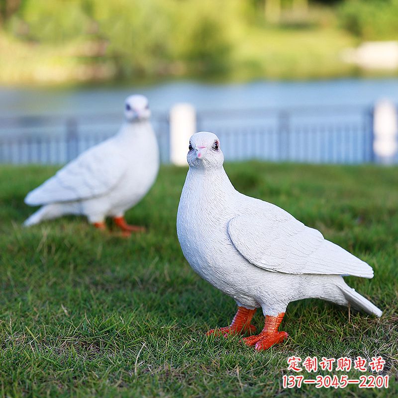 江西和平鸽与少女雕塑