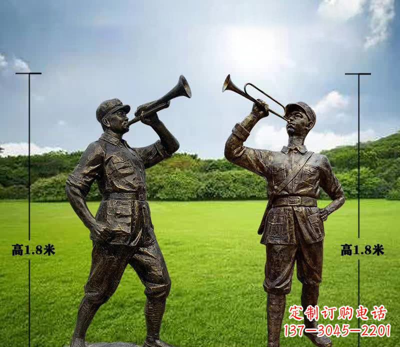 江西红色文化经典——红军铜雕
