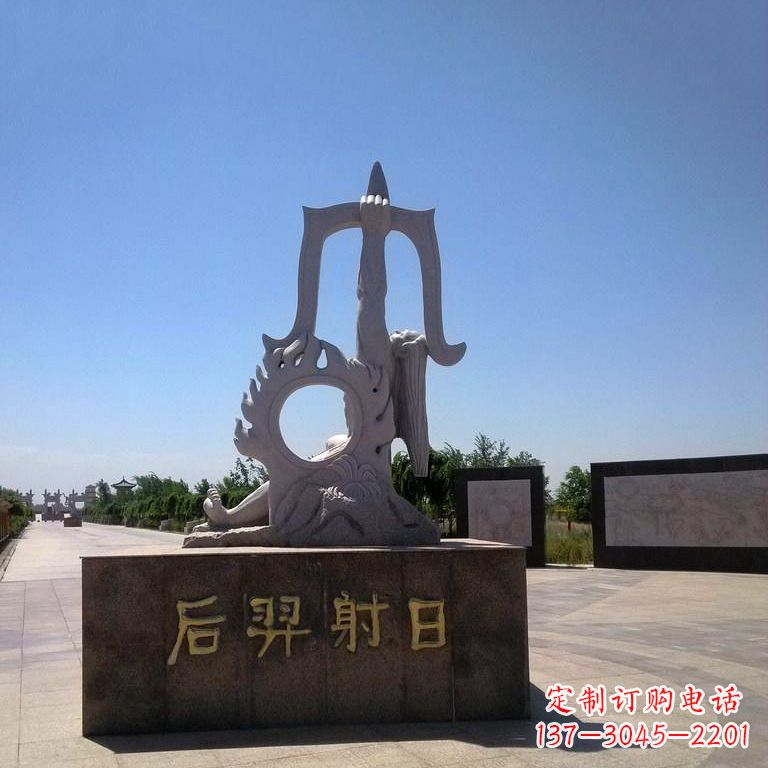 江西后羿射日景观雕塑,由中领雕塑定制,是一件…