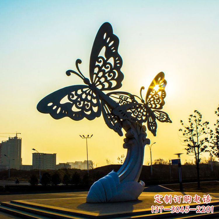 江西铸造不锈钢蝴蝶雕塑