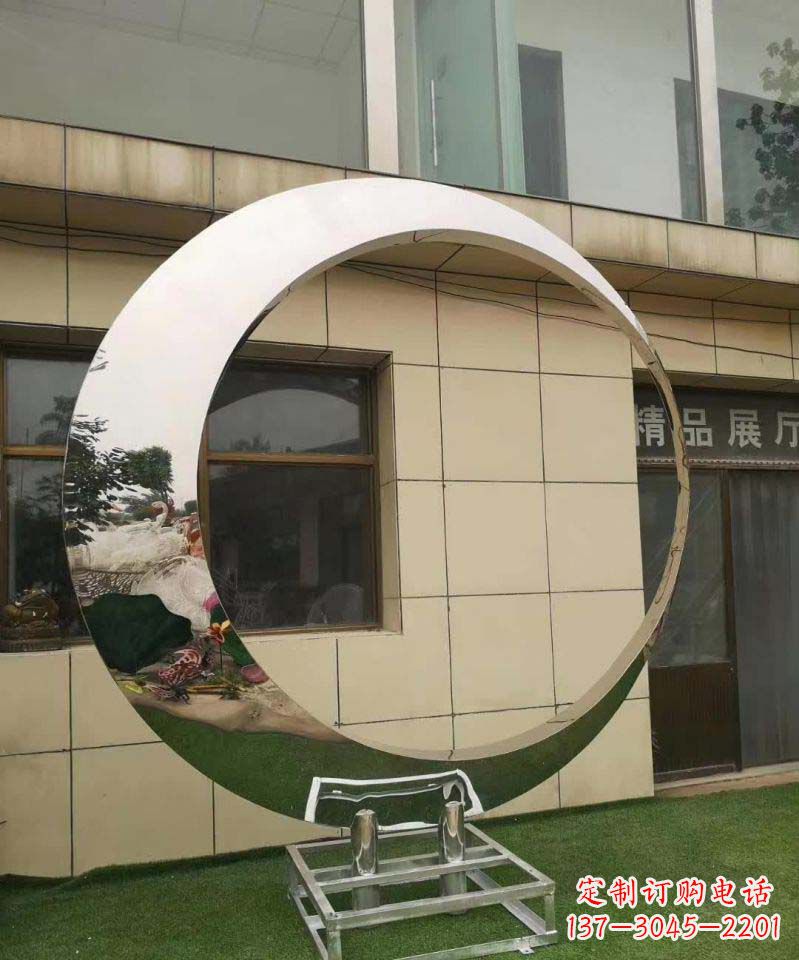 江西完美的不锈钢圆环雕塑