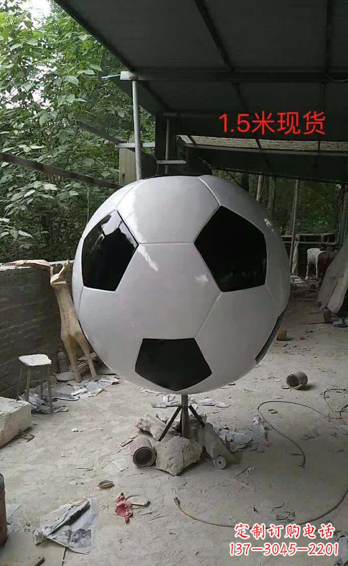 江西户外不锈钢足球雕塑