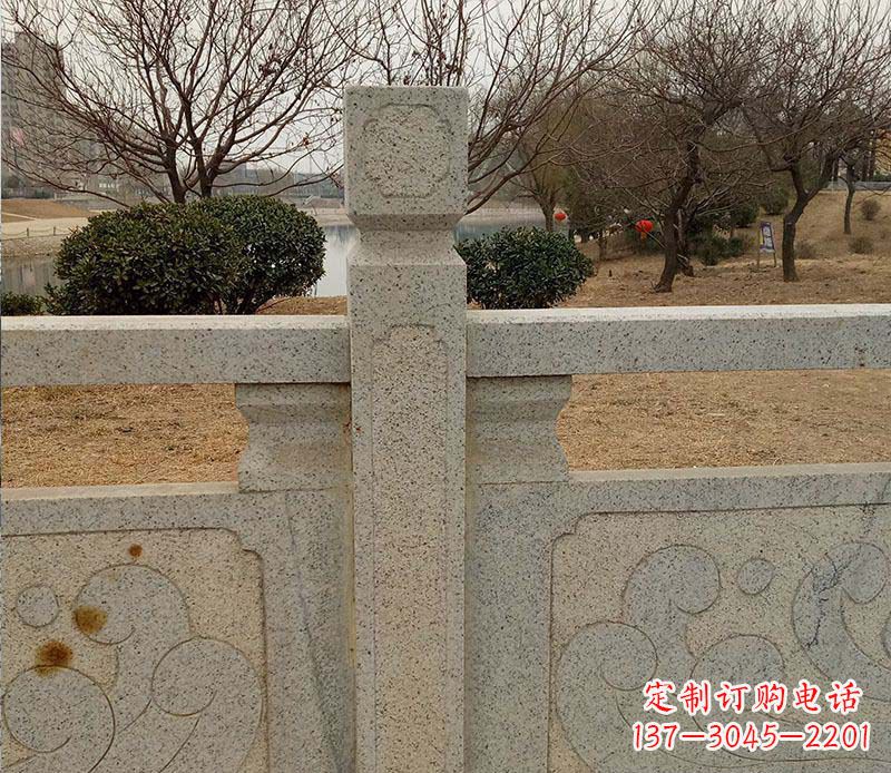 江西定制户外大理石栏板雕塑