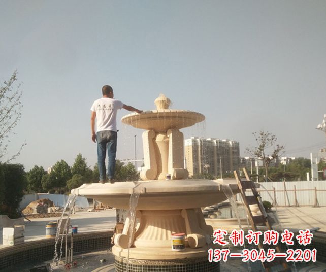 江西艺术喷泉石雕,实现室外屋顶空间美化