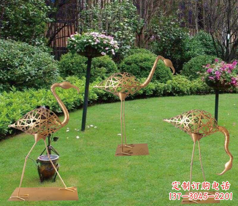 江西逼真大型火烈鸟雕塑