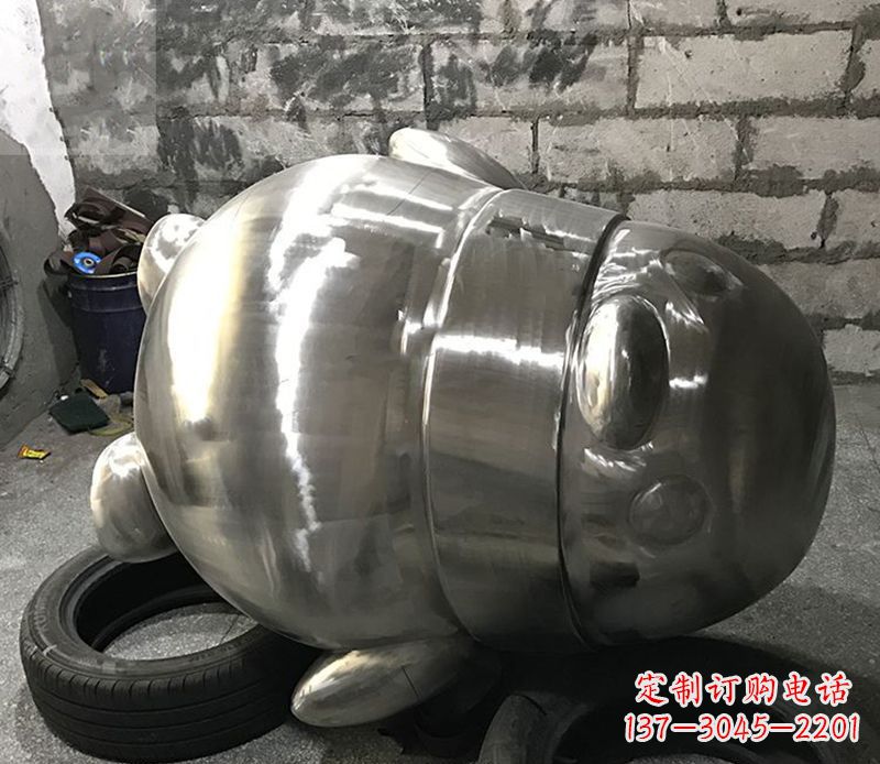 江西户外企鹅雕塑,古典艺术精细工艺美化空间