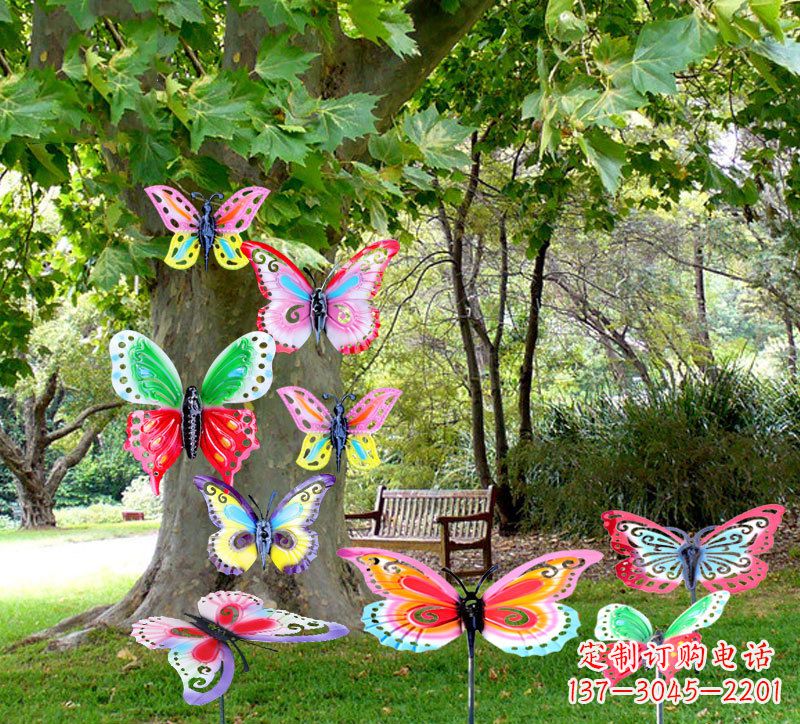 江西缤纷色彩的蝴蝶插挂件