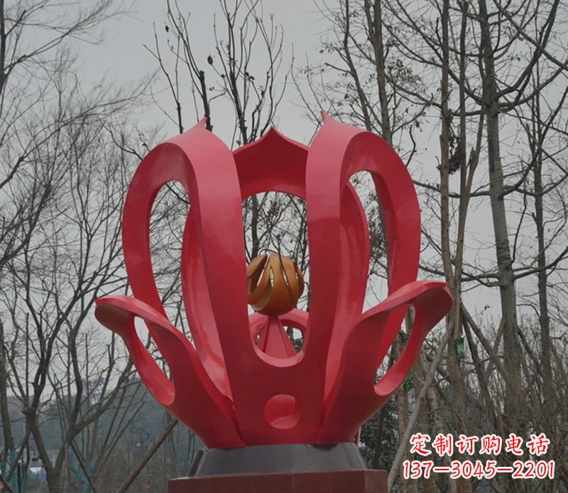 江西巧夺天工的紫荆花雕塑
