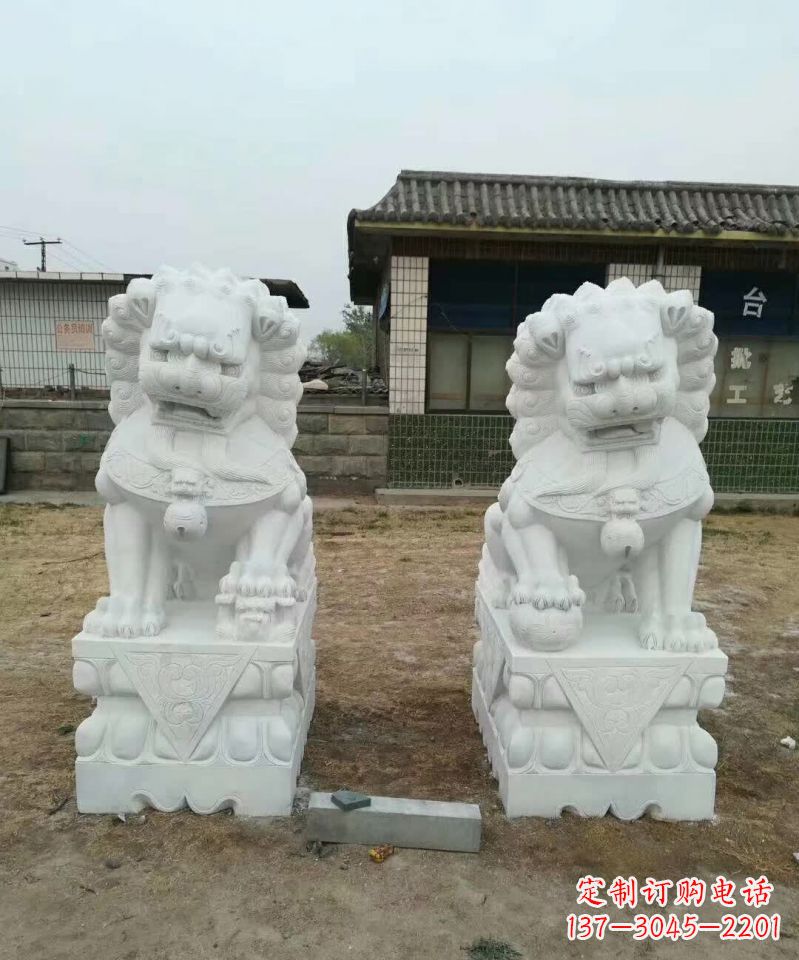 江西户外镇宅石雕狮子