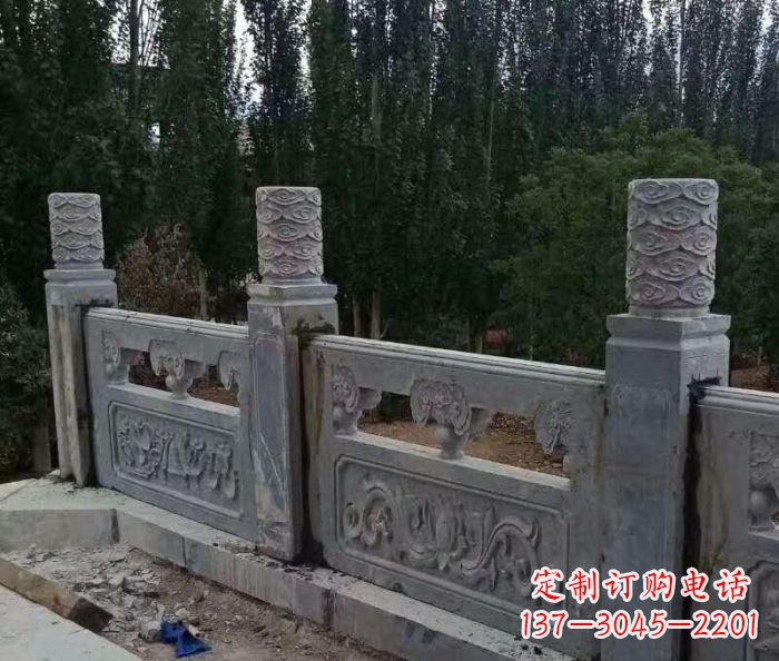 江西护城河建筑石雕栏板 (3)