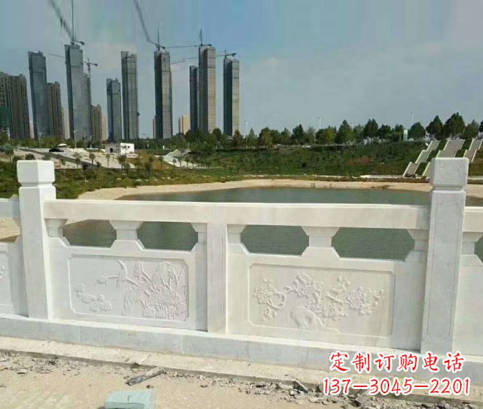 江西护城河建筑石雕栏板 (2)