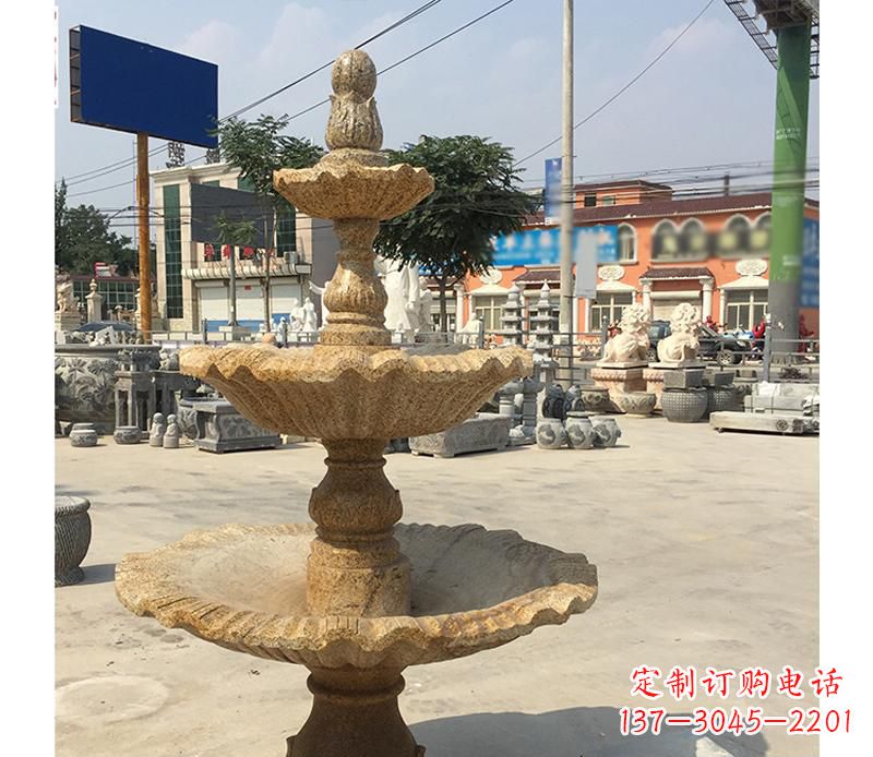 江西中领雕塑花岗岩双层景观喷泉