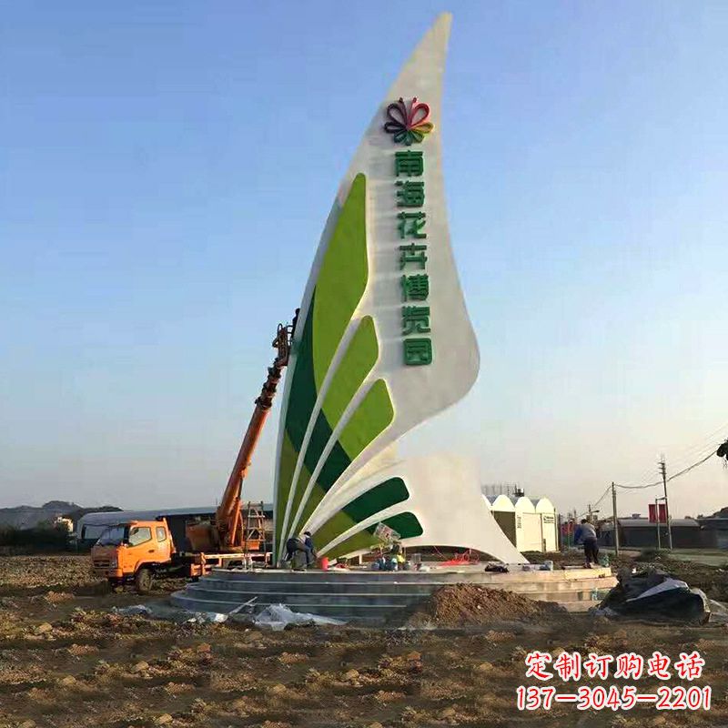 江西美丽的蝴蝶造型景观雕塑