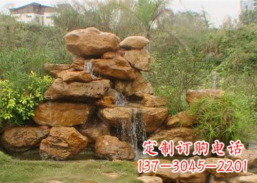 江西黄蜡石假山雕塑,古典美感与精细工艺的完美结合