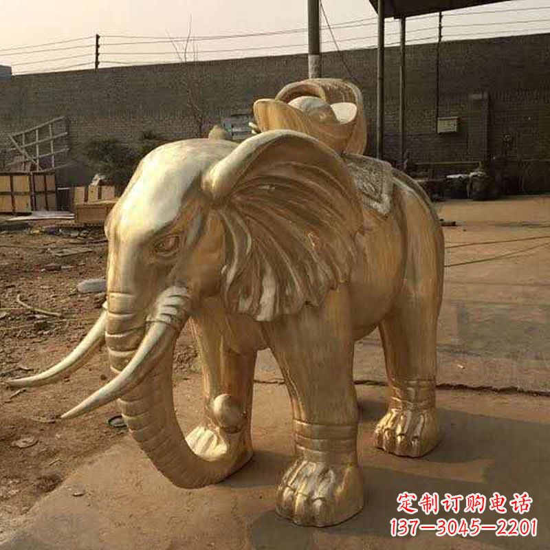 江西黄铜大象雕塑